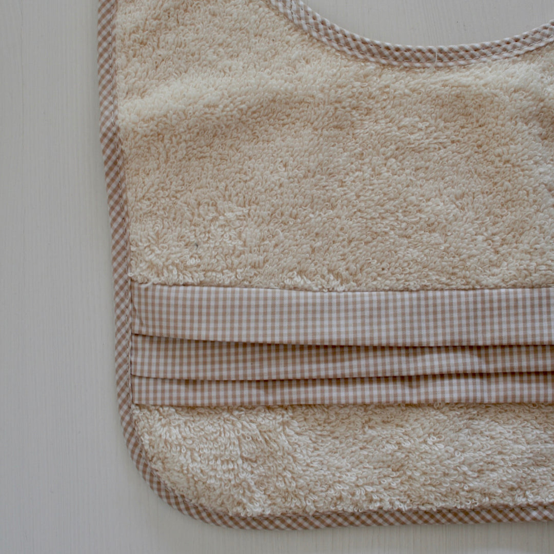 2 Bavoirs 1er Âge - Beige et Marron