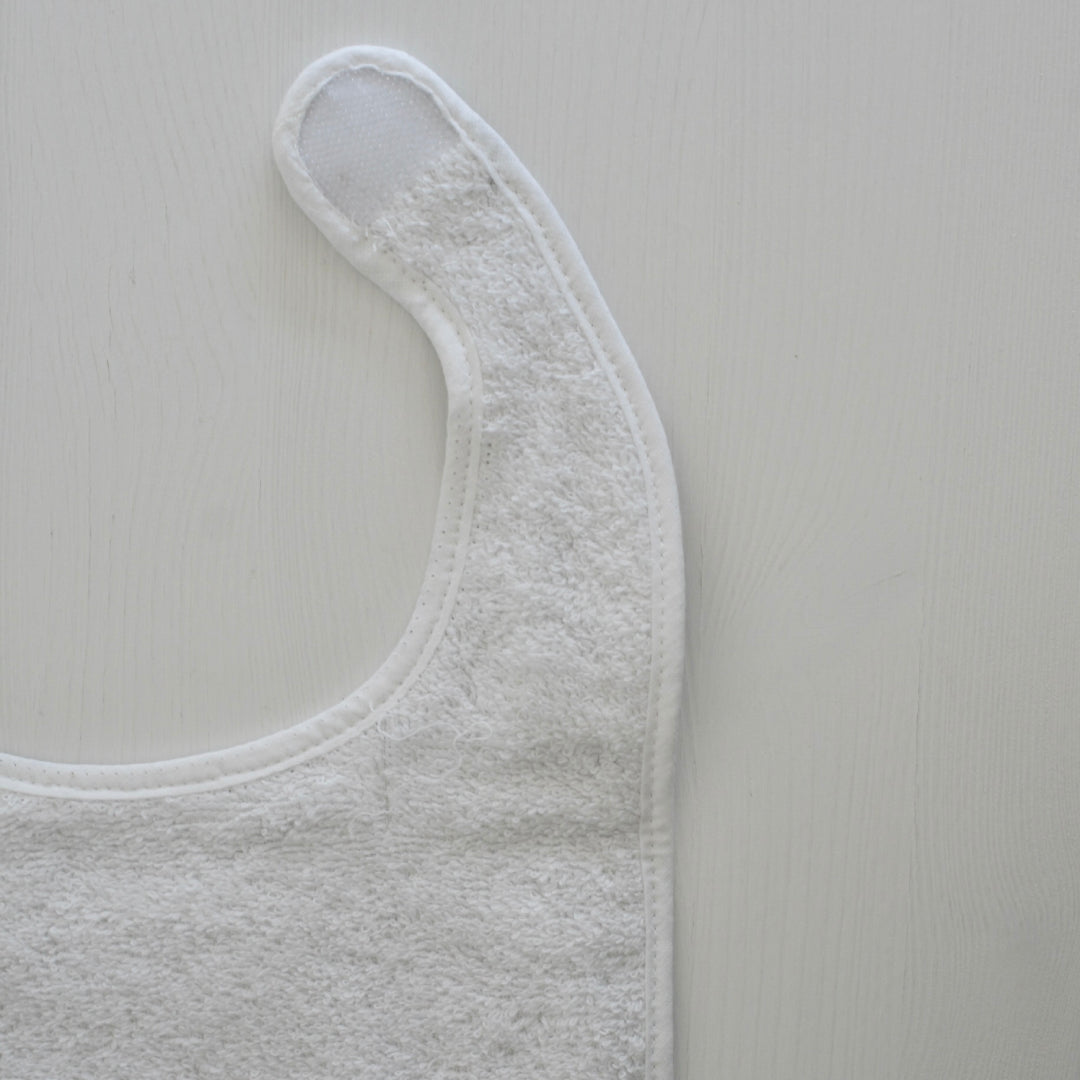 2 Bavoirs 1er Age Gris et Blanc