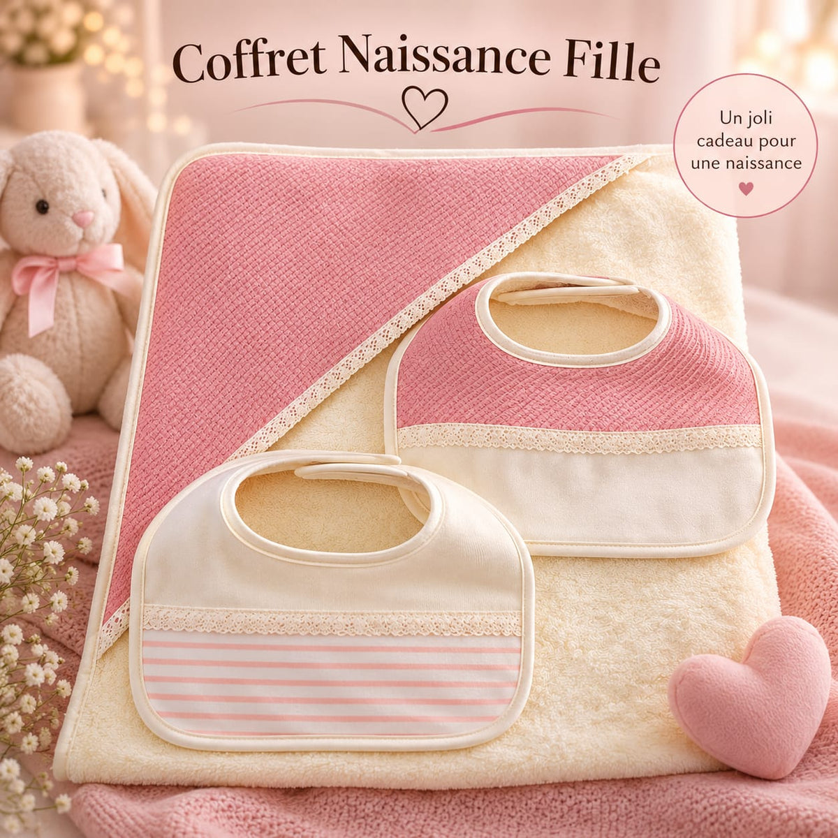 Coffret Naissance Rose