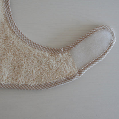 2 Bavoirs 1er Âge - Beige et Marron