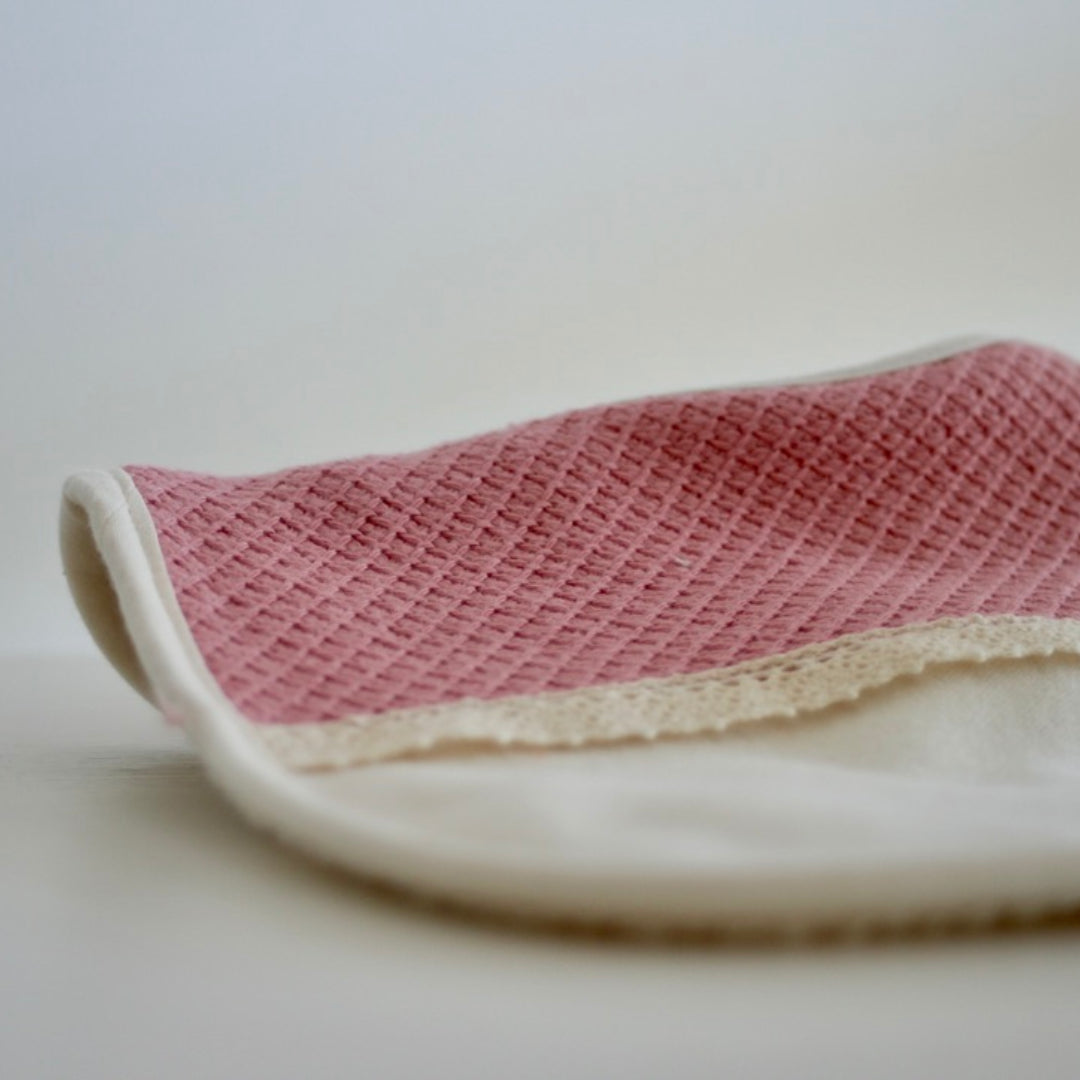 2 Bavoirs 1er Âge - Rose Et Crème